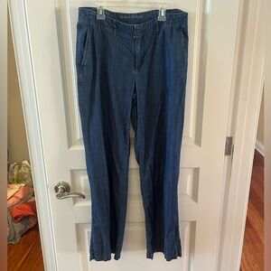 Banana Republic Wide Leg Denim Pants Size 8
